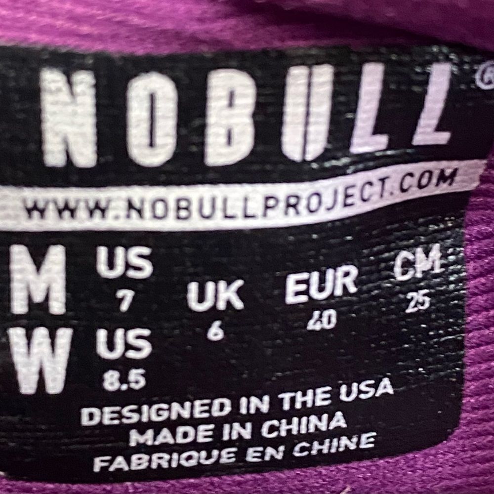 NOBULL Purple Athletic Running Crossfit Training Shoes womens size 8.5 - Picture 7 of 8